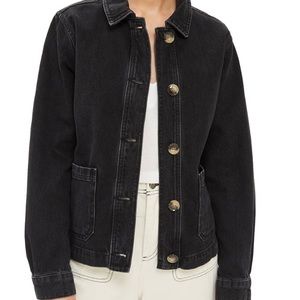 Topshop Horn Button Denim Shirt Jacket!